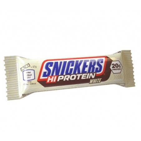 Barrita Hi Protein White 57gr Snickers
