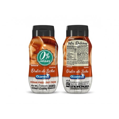 Sirope Dulce de leche Zero 330 ml Quamtrax
