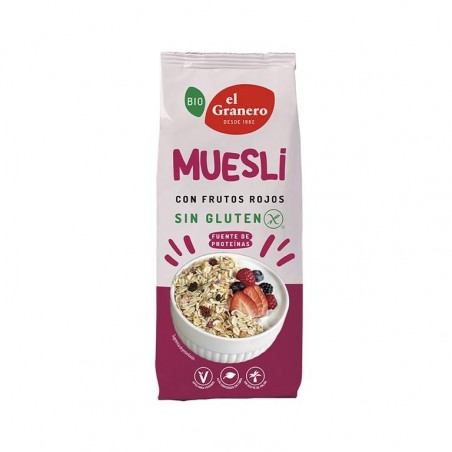 Muesli con frutos rojos sin gluten 375gr El Granero