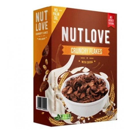 Nutlove Crunchy Flakes 300 gr With Cocoa AllNutrition