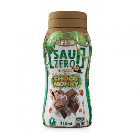 Sirope Zero Calories Choco Monky 310ml Sauzero Life Pro