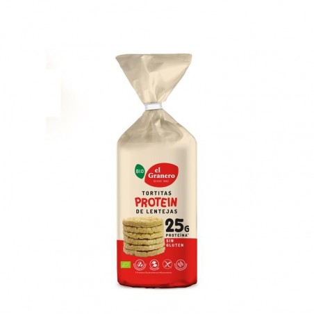 Tortitas proteica de lentejas sin gluten 125gr El Granero