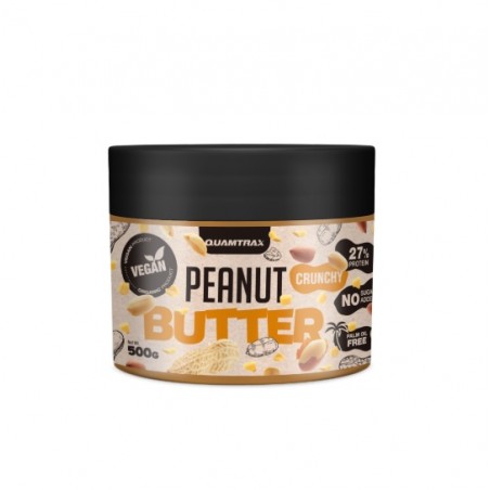 Crema de Cacahuete Crunchy 500 gr Quamtrax