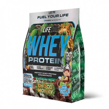 Whey Choco Monky 1kg Bag  Life Pro