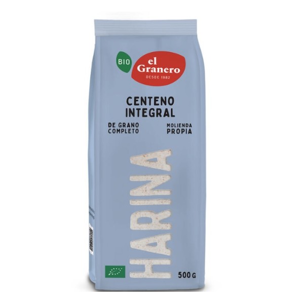 Harina de centeno integral Bio 500gr El Granero
