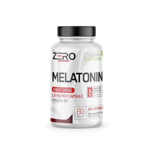 Melatonina 1,8 mg + Vitamina B6 60 Cápsulas Zero Nutrition
