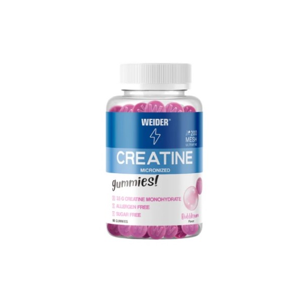 Creatina Gummies sabor chicle 66gum Weider