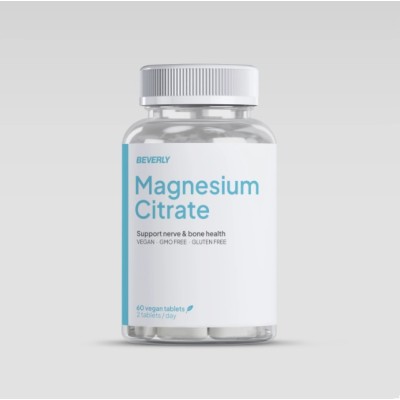 Citrato de Magnesio 60 tabletas Beverly Nutrition