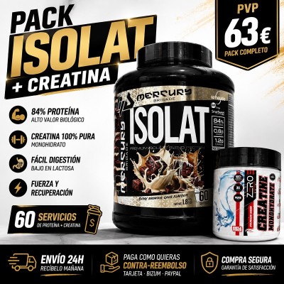 Pack Isolat Mercury + Creatina pura Zero Nutrition