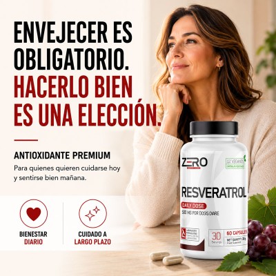 Resveratrol 500mg 60caps Zero Nutrition