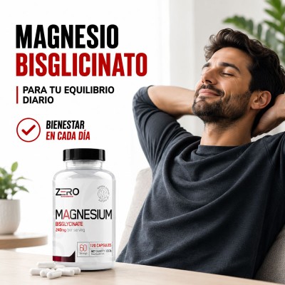 Magnesio bisglicinato 120caps Zero Nutrition