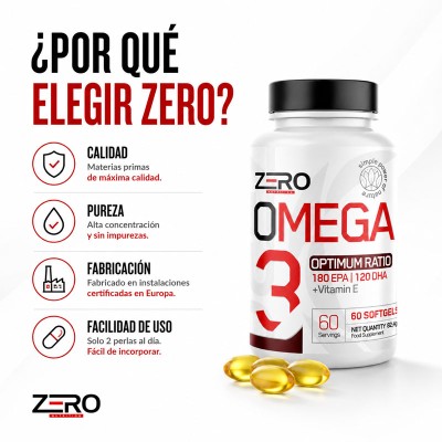 Omega 3 60 perlas Zero Nutrition