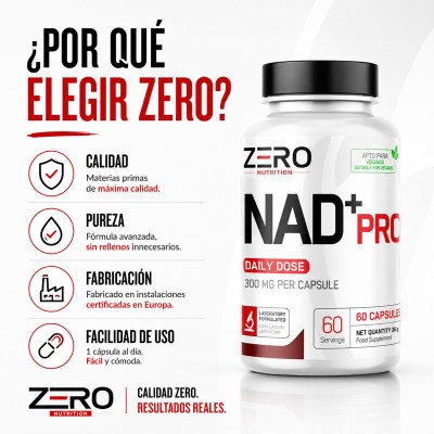 NAD+ Pro 60 caps Zero Nutrition