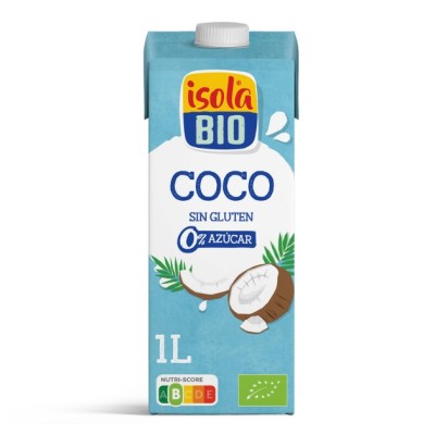 Bebida vegetal de coco sin azúcar Bio 1L Isola
