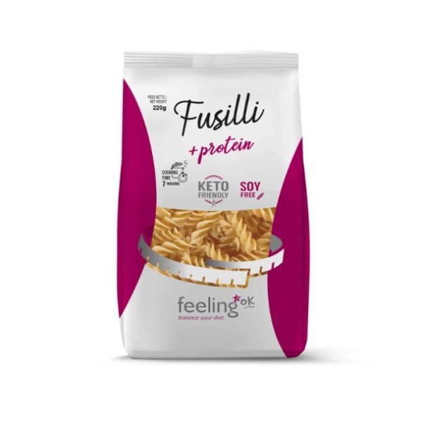 Pasta Fusilli +Proteína 220g Feeling Ok