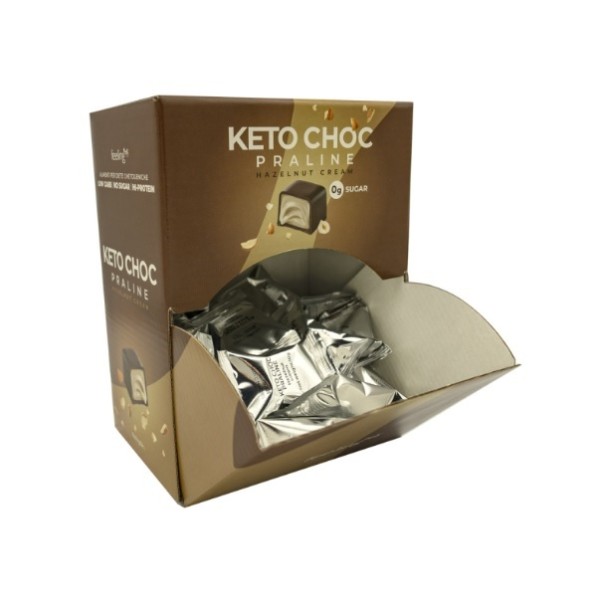 Bombom Keto choc praline proteico 1x 10gr Feeling Ok