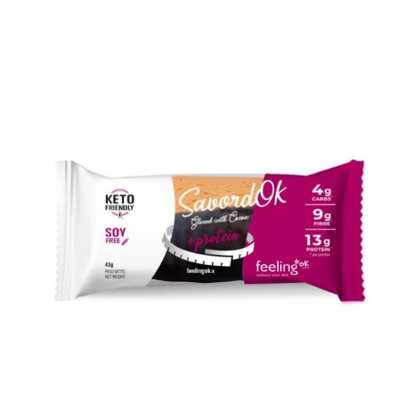 Galleta proteica chocolate SavordOk 43gr Feeling Ok
