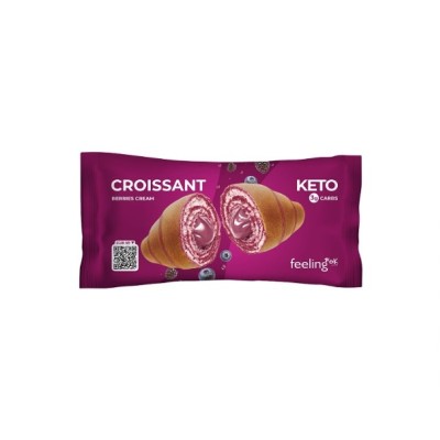 Croissant proteico keto frutos rojos 50gr Feeling Ok
