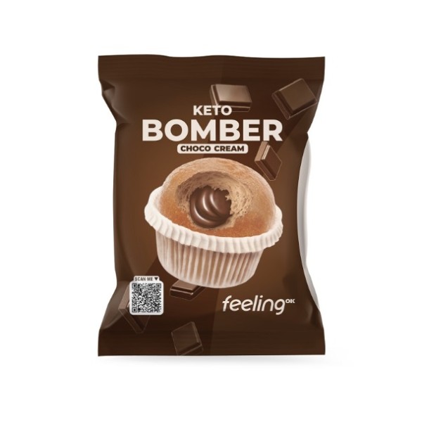 Magdalenta chocolate Keto Bomber 50gr Feeling Ok