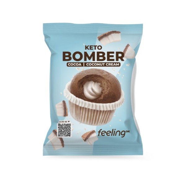 Magdalenta coco y chocolate Keto Bomber 50gr Feeling Ok