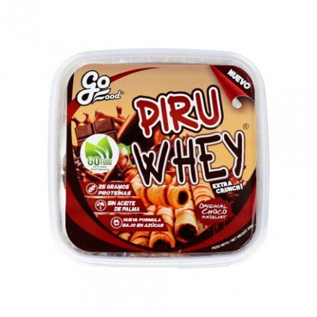 Barquillos Piru Whey rellenos con chocolate 200gr Gofood