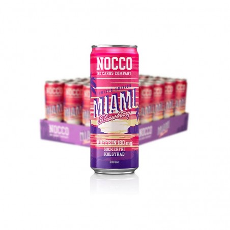 Bebida Bcaa Miami fresa 330ml Nocco